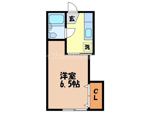 若葉町駅 徒歩6分 2階の物件間取画像